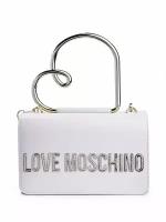 Сумка-клатч из экокожи с декоративной ручкой LOVE MOSCHINO