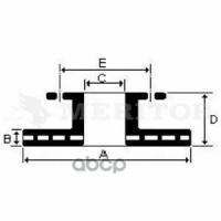 Mbr5125_диск Тормозной! 430х48x45 N10 Saf Skrb 9022 (Sk7) MERITOR арт. MBR5125