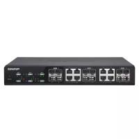 QNAP QSW-M1208-8C 10 Gbps managed switch with 12 SFP + ports, 8 of which are combined with RJ-45, throughput up to 240 Gbps, JumboFrame support