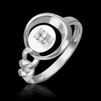 Кольцо PLATINA jewelry из золота 585 пробы с топазом white