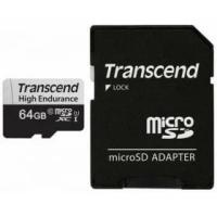 Карта памяти microSD 64GB Transcend microSDXC Class 10 (SD адаптер) TS64GUSD350V