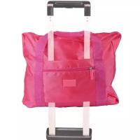 Складная сумка на чемодан Travel Season для путешествий розовая