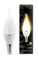 Лампа светодиодная Gauss 104101107 LED Candle tailed E14 6.5W 3000K 150-265V