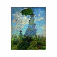 Модульная картина "Женщина с зонтиком" Моне (Размер:60х49 см)