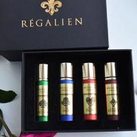 Духи Regalien Set 4 х 10 мл. (Clubs of Iris, Diamond of Velvet, Heart of Rose, Spade of Vetiver)