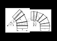 Вентиляционный отвод 90° D=100