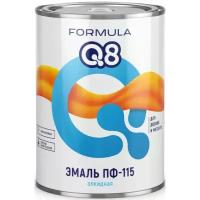 Эмаль Formula Q8 ПФ-115 алкидная, глянцевая, 0,9 кг, салатная