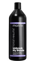 Бальзам для волос укрепляющий Matrix Total Results Unbreak My Blonde Conditioner с лимонной кислотой для осветленных волос 1000 мл