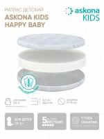 Матрас детский ортопедический Askona (Аскона) KIDS Happy Baby круглый D075