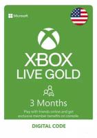 Подписка Xbox Game Pass Live Gold 3 месяца, регион США