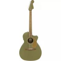 Электроакустическая гитара FENDER Newporter Player Olive Satin