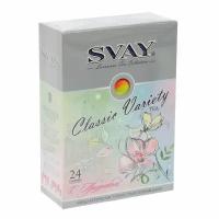 Чай чёрный, подарочный Svay Variety Spring, 24 пирамидки