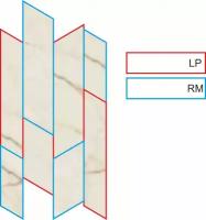 La Faenza Oro Mk.ChevronCreMix 17x35.2 Мозаика