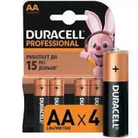 Батарея Duracell Professional AA LR6/MN1500 4шт