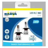Лампа автомобильная светодиодная NARVA 18032, H4, 12/24В, 24Вт, 6500К, 2шт