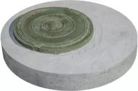 Крышка кольца ПП10х2 (Dнаруж.-1160, Dвнутр-680, H-150) с зеленым люком