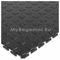 Модульное напольное ПВХ покрытие M-TILE JETON, 7 мм (серый)