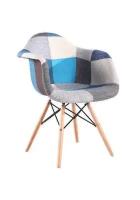 Стул DAW Patchwork Blue, Eames Style