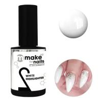 Nano Professional Гель укрепляющий (Make Up For Nails | White Highlighter) 000099 15 мл