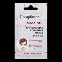 Compliment Multimasking очищающая маска для лица с белой глиной и цинком саше 7 мл 1 шт