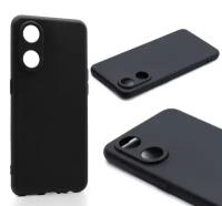 Силиконовый чехол TPU Case матовый для OPPO Reno 8T черный