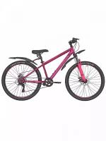 26" Велосипед 6ск RUSH HOUR NX 605 DISC ST розовый рама 14"