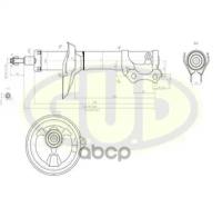 Амортизатор | Перед Прав/Лев | G.U.D арт. GSA634811