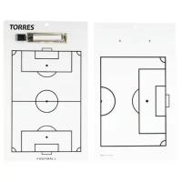 Тактическая доска для футбола TORRES", арт. TR1002S, маркерная, с зажимом