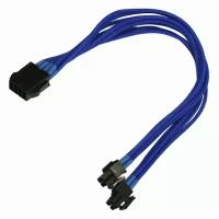 Удлинитель Nanoxia 8-pin EPS to 4+4-pin, 30см, синий NX8PV3EB