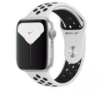 Смарт-часы APPLE Watch Series 5 Nike+,серебристый / чистая платина/черный