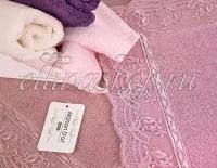 Reyna коврик с органзой для ног Maison dor (розовый), Коврик для ванной 50x80