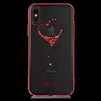 Чехол для Apple iPhone X Swarovski Kingxbar Wish Series Red