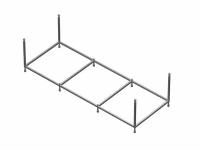 Монтажный комплект для ванны Roca Easy, арт. ZRU9302900, 170х75 каркас, комплект креплений к стене, к фр. панели, слив-перелив
