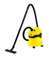 Профессиональный пылесос KARCHER WD 2, 1000 Вт, желтый