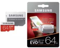 Флеш карта MicroSDXC 64GB Samsung EVO Class 10 + адаптер