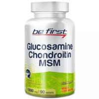 Препарат для связок и суставов BE FIRST GLUCOSAMINE + CHONDROITIN + MSM, 90 таблеток