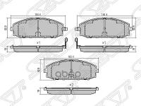 Колодки Тормозные Перед Nissan Patrol Y61 97-10 Sat арт. ST-AY040-NS092