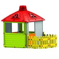 Dolu Игровой домик для улицы «Городской дом» с ограждением