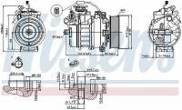 Компрессор кондиционера MERCEDES-BENZ NISSENS 89371