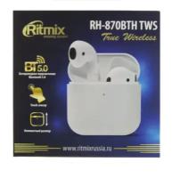 Наушники беспроводные RITMIX RH-870BTH TWS белый