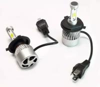 Led Headlight S2 Лампа диод. H4 (2шт,9-32V,6500K,8000Lm,вентилятор)