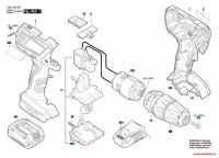 Запчасть для электроинструмента Bosch Патрон быстрозажимной для GSR и GSB (2609111940, 2.609.111.940)