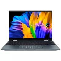 Ноутбук Asus Zenbook 14 Flip OLED UP5401EA-KN034T (Intel Core i5 1135G7 2400MHz/14"/2880x1800/16GB/1024GB SSD/DVD нет/Intel Iris Xe Graphics/Wi-Fi/Bluetooth/Windows 10 Home) 90NB0V41-M00670, Grey