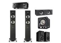 Proektor74.ru Комплект Акустики 5.1 Polk Audio Reserve R600 + R200 + R400 Center + Hts Sub 12 Black + Av Ресивер Denon Avc-x3700h Black