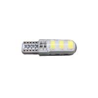 Лампа светодиодная T10 (W5W) 12V 6 SMD диода без цоколя 2-конт Белая SKYWAY Габариты