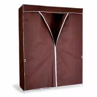 Вешалка гардероб с чехлом (коричневый) SHT-2020