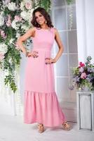 Длинное розовое платье Angela Ricci (8391, розовый, размер: 48)