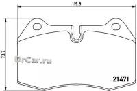 BREMBO Колодки тормозные передние BMW E38