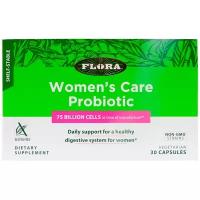 Flora Women&#x27;s Care Probiotic Shelf-Stable 30 Capsules Flo-62602