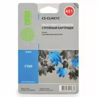 Картридж струйный CACTUS (CS-CLI451C) для CANON Pixma iP7240, голубой